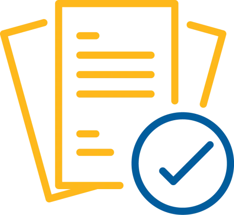 Papers with check mark